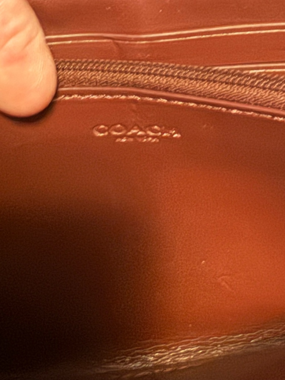 Coach Black Floral Zip-Around Wallet with Red Rose Accents - Picture 4 of 6